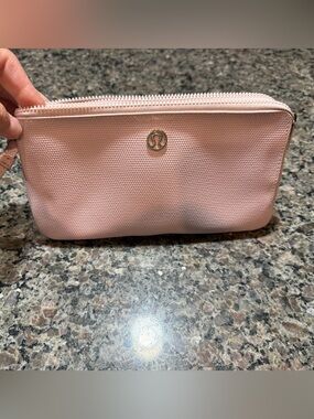 Lululemon Blush Pink Textured wallet